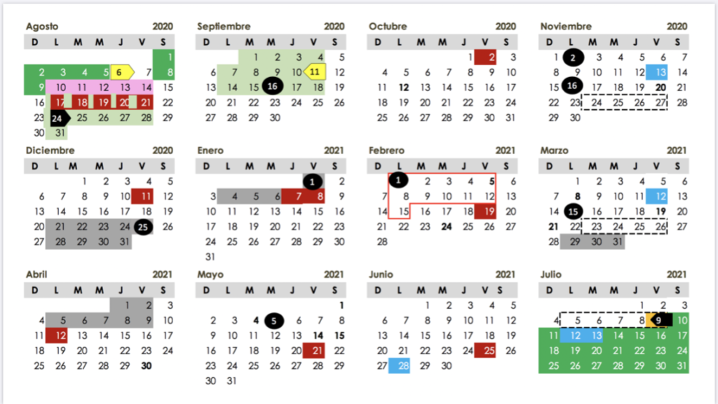 Calendario Escolar Uanl