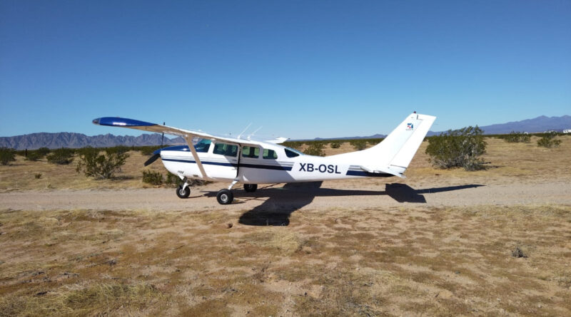 Aseguran aeronave con presuntas drogas en el estado de Sonora