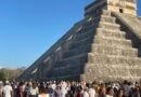 Turistas disfrutan ceremonia de Equinoccio de Primavera en Chichén Itzá