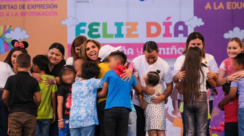 Reafirman derechos infantiles y promueven integración familiar en festival del Día de la Niña y el Niño en Cancún