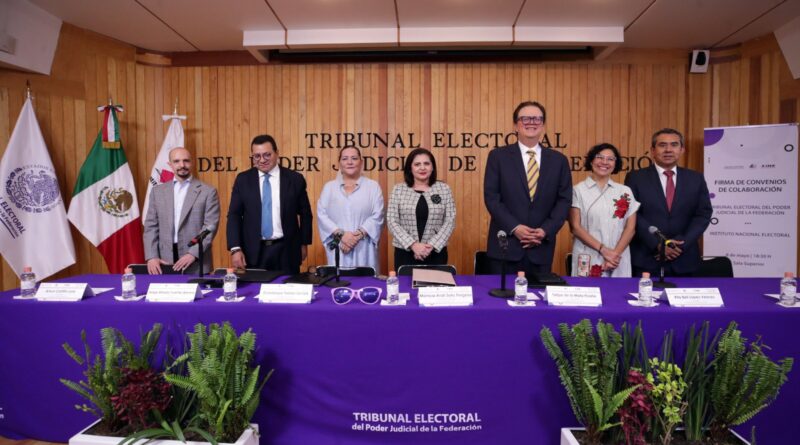 INE y TEPJF firman convenio para agilizar conteo de votos para la Presidencia de la República