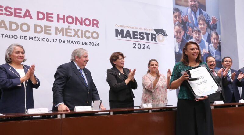 Gobernadora Delfina Gómez refuerza alianza con el magisterio; sin educación no hay transformación