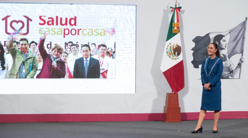 Inician en EdoMéx visitas gratuitas de “Salud Casa por Casa”; anuncian Claudia Sheinbaum y Delfina Gómez