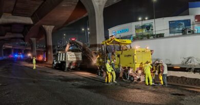 Continúa Gobierno del EdoMéx obras de rehabilitación en Periférico Norte en Naucalpan y Cuautitlán Izcalli