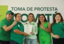Ruth González Silva toma protesta a comités municipales del PVEM en El Naranjo y Tamasopo