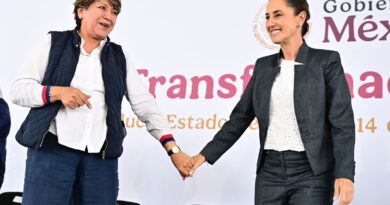 Gobernadora recibe a la Presidenta Sheinbaum en el Estado de México, en el marco de su Primer Informe