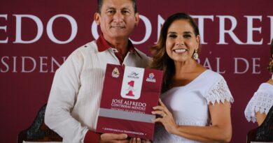 Mara Lezama reafirma apoyo al crecimiento de Bacalar en informe de José Alfredo Contreras