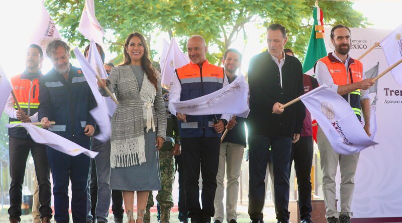 Libia Dennise da banderazo de inicio de obras de Tren Querétaro-Irapuato
