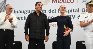 Claudia Sheinbaum, junto a Eduardo Ramírez, inaugura Hospital “XIV de Septiembre” del IMSS