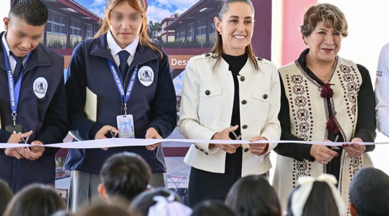 Claudia Sheinbaum y Delfina Gómez amplían y rehabilitan espacios educativos para jóvenes en Zumpango