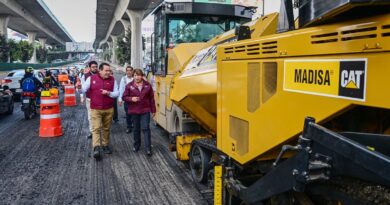 Avanza Gobierno del EdoMéx 68% en reconstrucción de Periférico Norte, tras 2 meses de trabajos ininterrumpidos