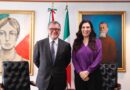 Recibe Kenia López Rabadán al embajador de Italia en México