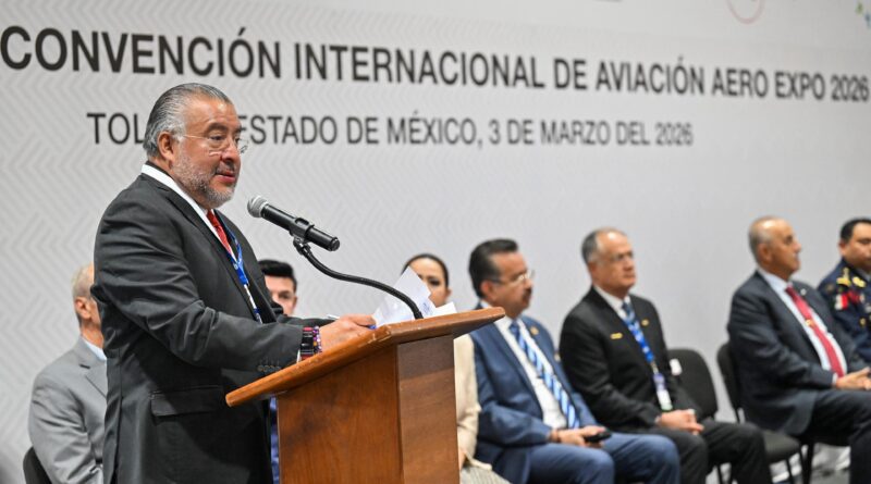 Mantiene Gobierno del EdoMéx confianza para desarrollo de industria aeronáutica; inicia Aero Expo 2026 en Aeropuerto Internacional de Toluca