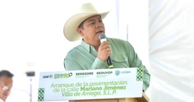 Ricardo Gallardo lleva modernización y desarrollo social a Villa de Arriaga