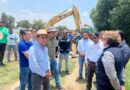 Supervisa Gobernadora Delfina Gómez trabajos de limpieza tras desbordamiento del río Papalotla