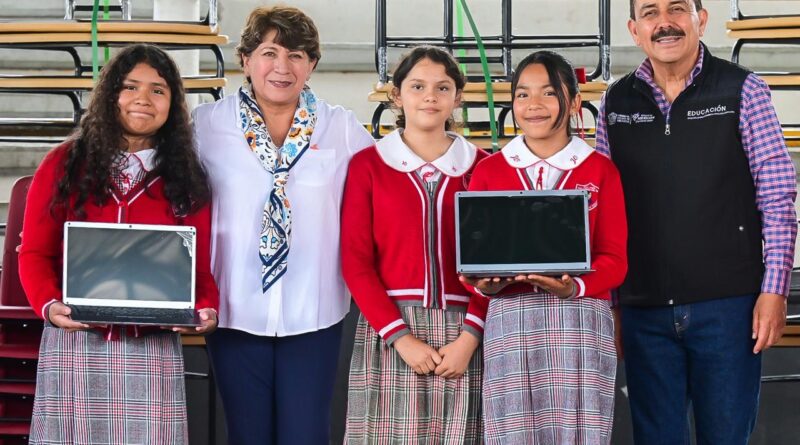 Destina Gobierno de Delfina Gómez 7.7 millones de pesos para mejorar escuelas de Zacazonapan con mobiliario e infraestructura