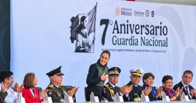 Presidenta Sheinbaum encabeza en EdoMéx Séptimo Aniversario de la Guardia Nacional, en compañía de la Gobernadora Delfina Gómez