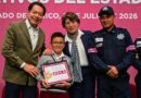 “Cuidar a quienes nos cuidan, un acto de justicia”: Delfina Gómez entrega 2,650 becas a hijas e hijos de policías operativos del EdoMéx
