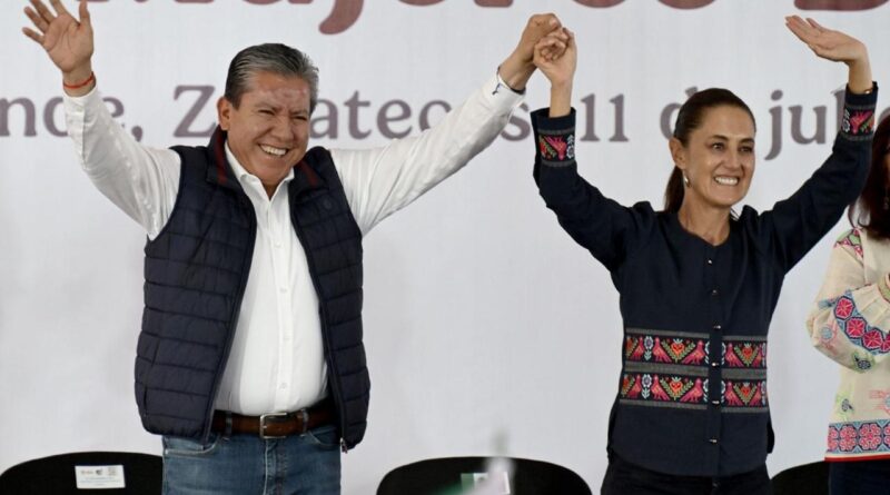 Sheinbaum reconoce a David Monreal y refrenda compromiso con el bienestar y la soberanía en Zacatecas