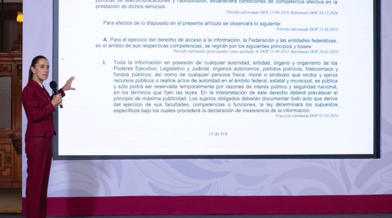 No hay censura; el derecho de las audiencias es un principio constitucional: presidenta Sheinbaum