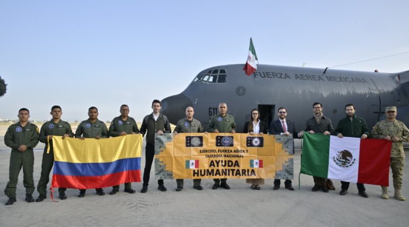 Envía México Ayuda Humanitaria al pueblo de Colombia tras afectaciones por sismo