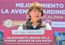 Entrega Gobernadora Delfina Gómez “Sendero Mexiquense” en avenida Jardines de San Mateo, Naucalpan, con inversión de 10.8 mdp