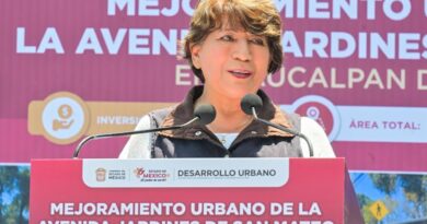 Entrega Gobernadora Delfina Gómez “Sendero Mexiquense” en avenida Jardines de San Mateo, Naucalpan, con inversión de 10.8 mdp