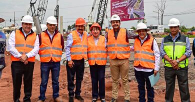 Supervisa Gobernadora Delfina Gómez puente Peñón-Texcoco; obra alcanza más de 51% en cimentación y beneficia a la Zona Oriente del EdoMéx