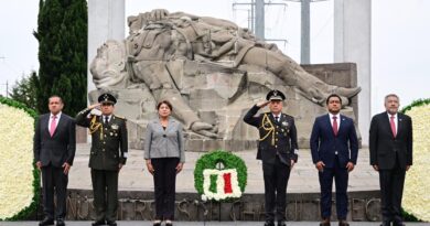 Delfina Gómez encabeza ceremonia por el 179 Aniversario de la Gesta Heroica de los Niños Héroes; refrenda respaldo a la defensa de la soberanía nacional