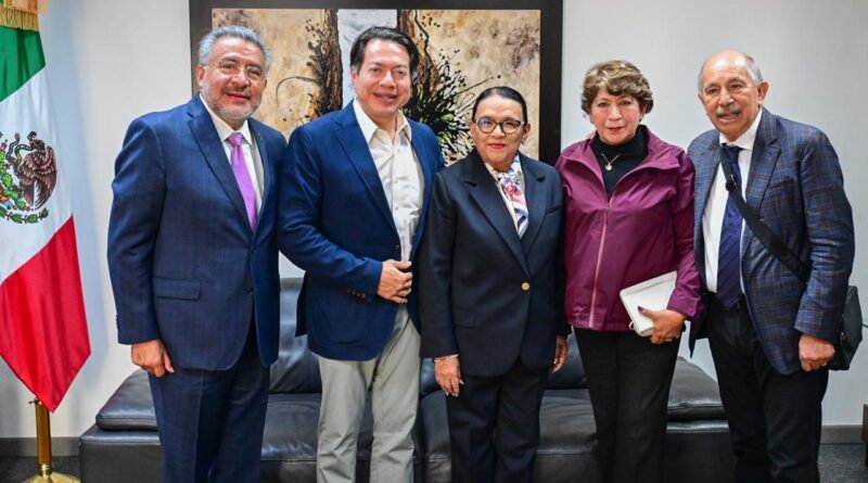 Revisa Gobernadora Delfina Gómez con titulares de Segob y SEP avances de Plan Integral de Zona Oriente del EdoMéx