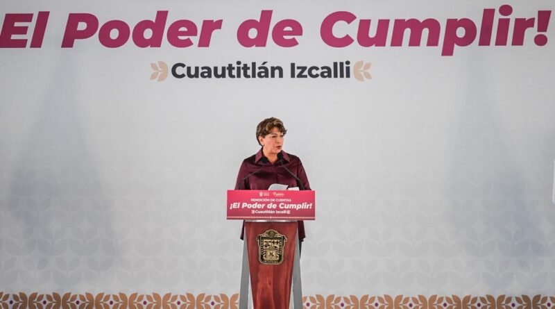 Anuncia Gobernadora Delfina Gómez construcción de “Centros Colibrí” para niños; reporta 333 obras viales y de repavimentación en el Valle de México